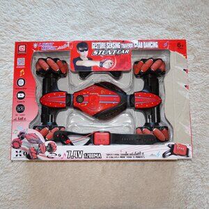 Red Gesture Sensing Traverse Crab Dancing Stunt Car with Lights, Music